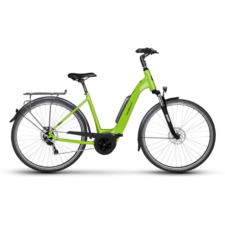 VELO DE VILLE V2V AEB 200 9VIT ALIVIO WAVEINTRA+ 28"-400WH-Taille 50 - Couleur LIMEGREEN